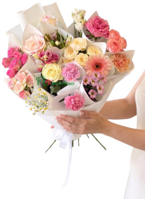 Дофаминовый микс-букет «Нежная палитра»